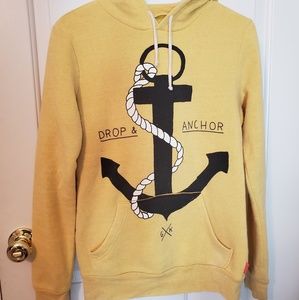 Yellow anchor hoodie
